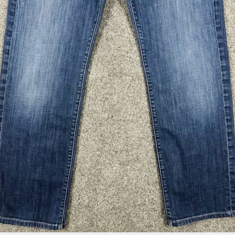 7 For All Mankind Blue Relaxed Jeans with Faded Wash